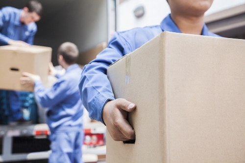 Man and van team preparing a Belgravia property move