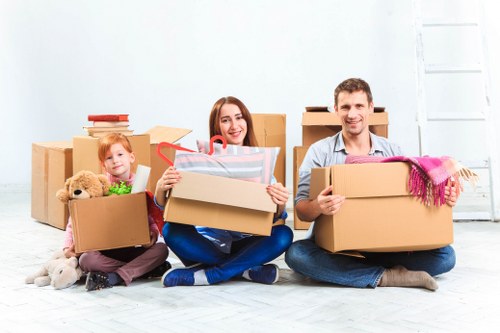 Commercial moving team planning a business relocation in Belgravia