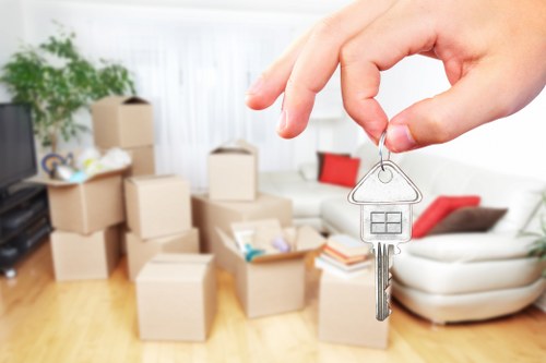 Final stage of a professional move in Belgravia
