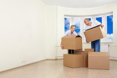 Loaded moving truck ready for a Belgravia home or office move