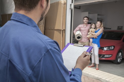 Customer confirming a removal booking and schedule