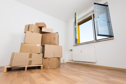 Truck loading outside a Belgravia townhouse with careful access planning