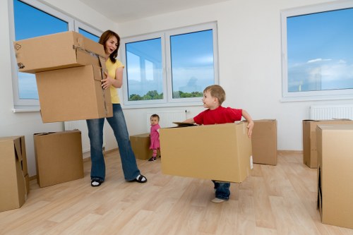 Supervisor assessing hazards before a relocation