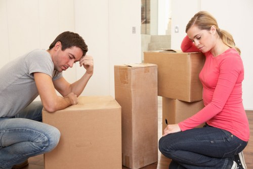Local removals team preparing for a move in Belgravia