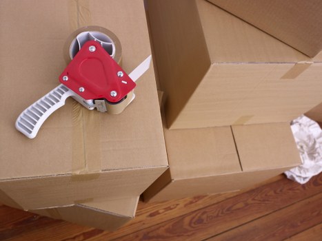 Central London removals vehicle prepared for loading near Belgravia