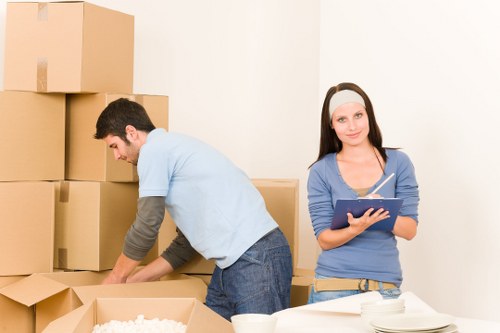 Careful unpacking and room organization in Belgravia