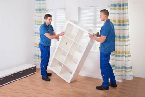 Efficient relocation scene with moving truck service in Belgravia